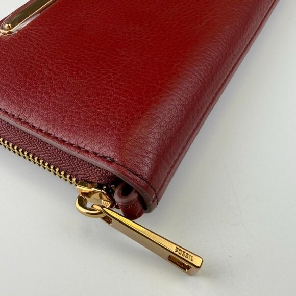 Fossil SL7878G602 Liza Zip Around Wallet in Scarlet - Picture 7 of 8